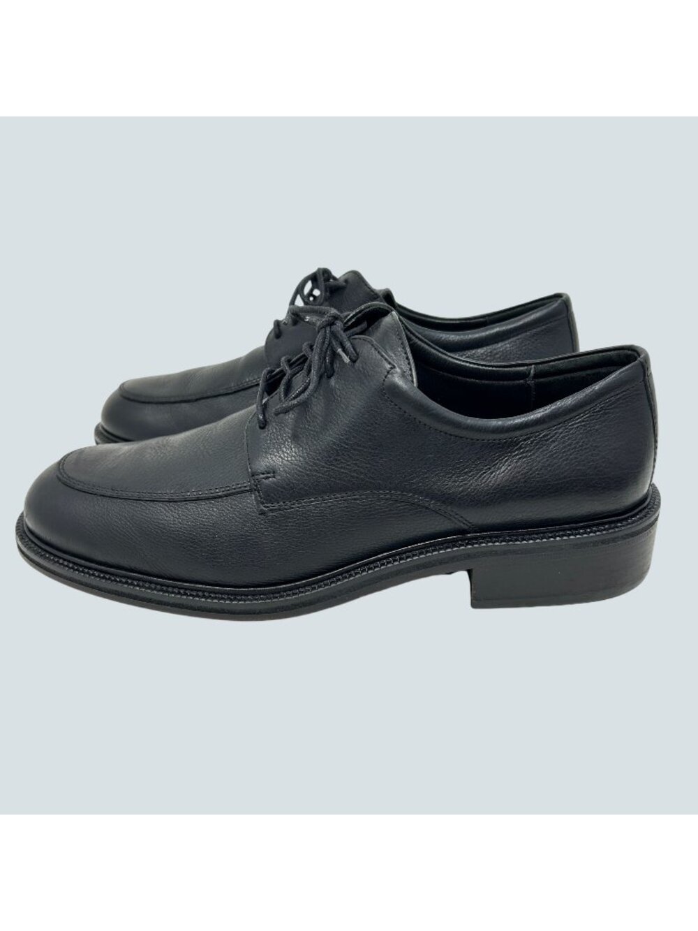 Cole Haan Men’s 10 M Black Leather Split Toe Derby Dress Shoes Apron Toe